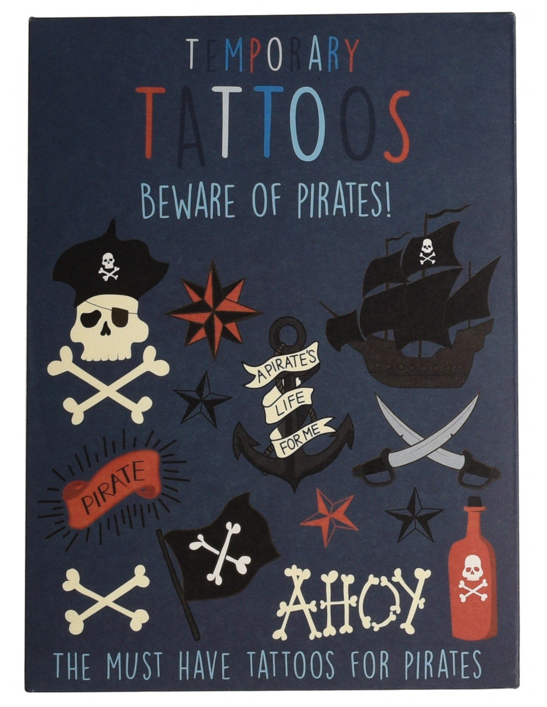 Tatouages pirate pour petit cadeau anniversaire invité enfant