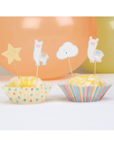 20-piques-gateaux-lama-pastel-decoration-gateau-baby-shower-bapteme-anniversaire