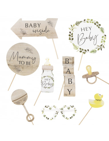 10 Cartes de Voeux Baby Shower Champêtre - Les Bambetises
