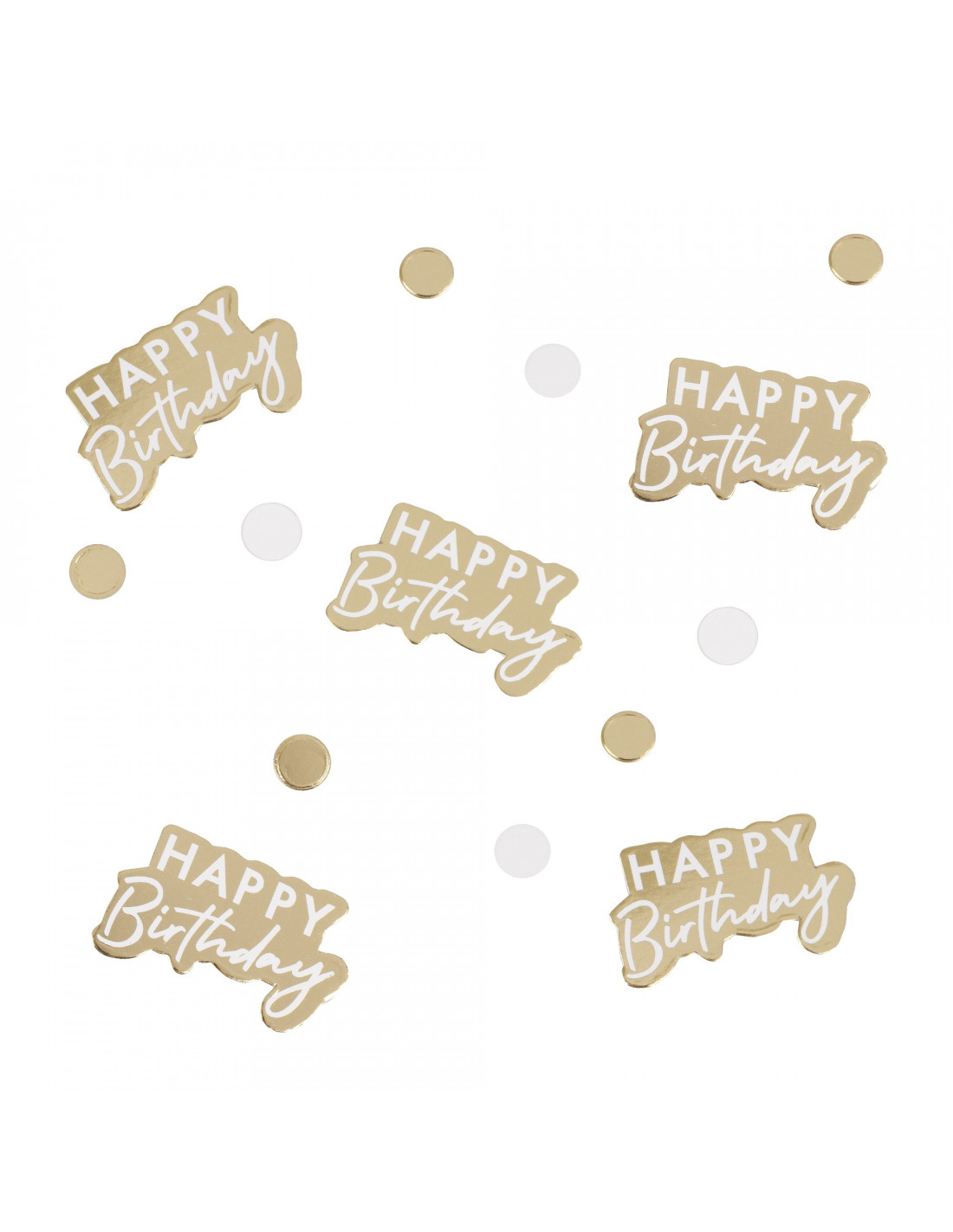 Confettis de Table Happy Birthday Doré - Les Bambetises