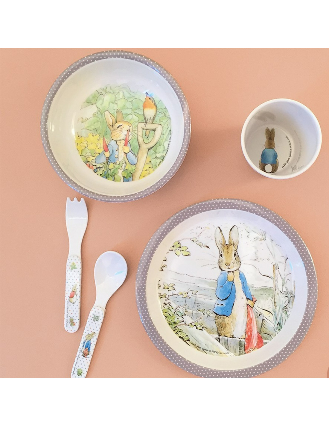 Pierre Lapin Assiette à Compartiments Bébé Peter Rabbit