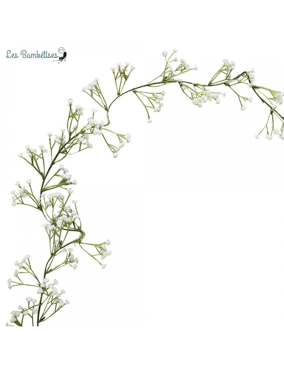Guirlande Fleurs Artificielles Gypsophile Blanc - Les Bambetises