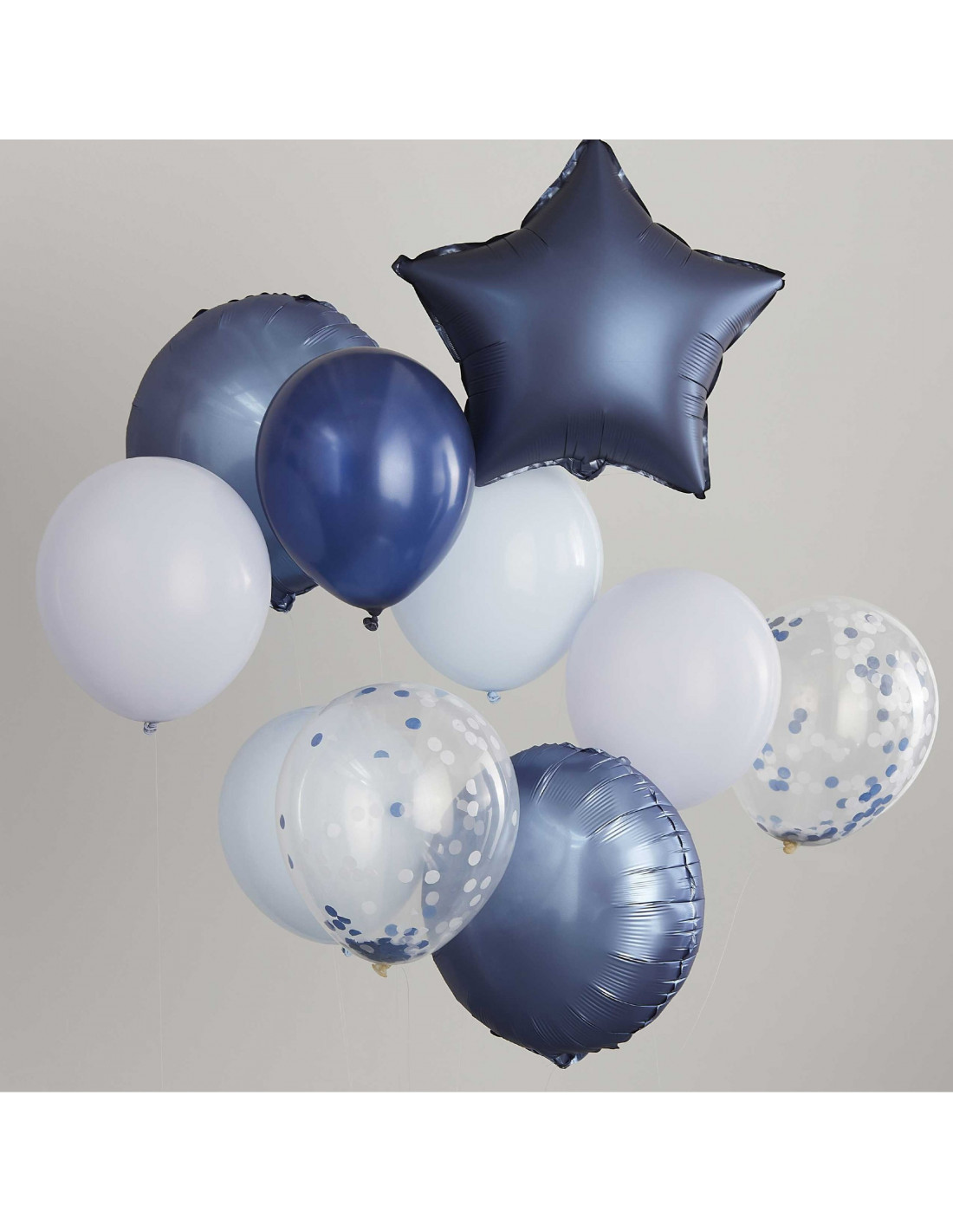 Bougie Chiffre 4 pailletée Bleu Marine, decoration anniversaire
