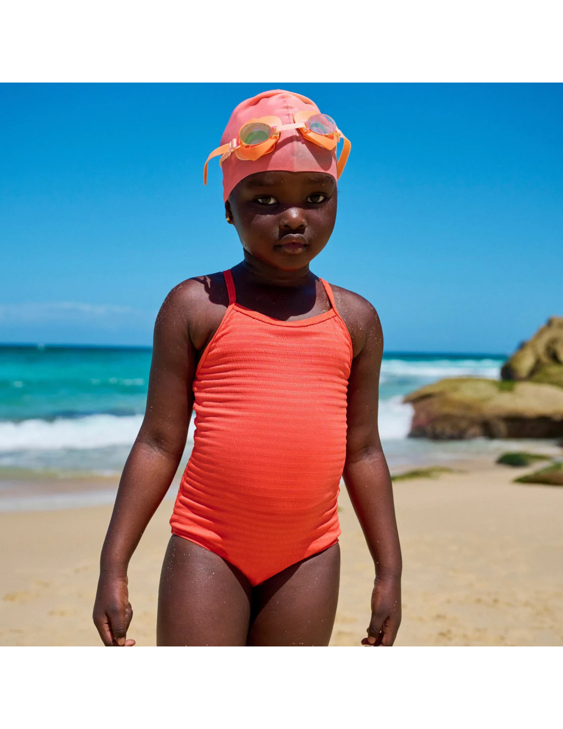 Bonnet de bain fille Lucy - accessoire plage - 6 mois à 8 ans