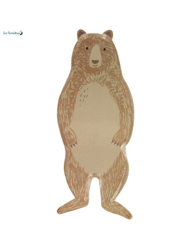 8-grandes-assiettes-ours-brun-meri-meri-deco-animaux-de-la-foret