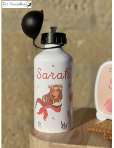 Scooli Gourde d'eau pour enfants, avec motif, en plastique, sans bisphénol  A, environ 500 ml, paille intégrée, pour la maternelle et l'école :  : Fournitures de bureau