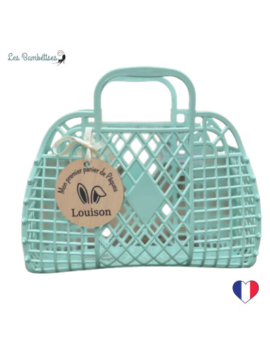 panier-de-paques-vert-etiquette-personnalisable