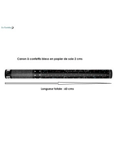Canon à Confettis Etoiles Argent 15 Cms - Les Bambetises