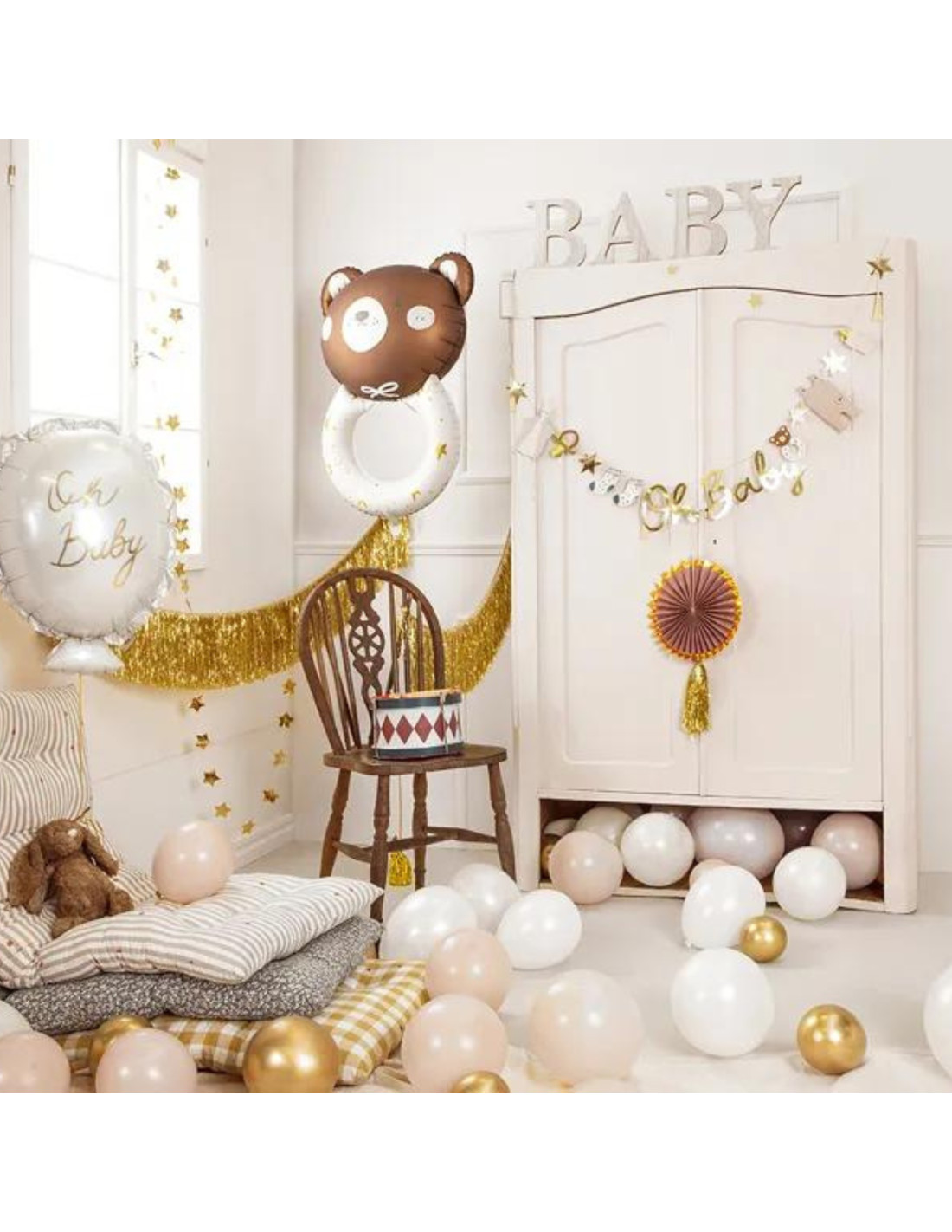 Guirlande Oh Baby 2,5 m Baby Shower Mixte - Les Bambetises