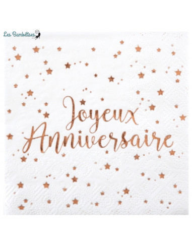 20-petites-serviettes-joyeux-anniversaire-rose-gold