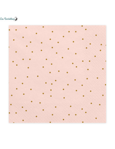 20-grandes-serviettes-rose-poudre-pois-beige