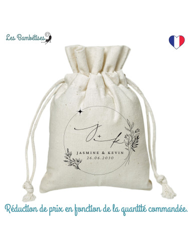 pochon-personnalise-cadeau-invite-mariage-signature-botanique-cadeau-invite-mariage-chic