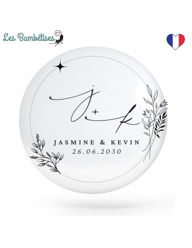 badge-magnet-porte-cle-mariage-signature-botanique-personnalise-cadeau-invite-mariage