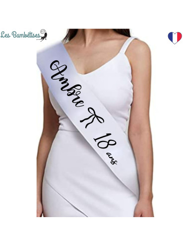 echarpe-miss-anniversaire-personnalisee-noeud-noir-anniversaire-theme-noeud-noir