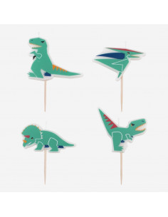 6 Gommes Dinosaures Colorées - Les Bambetises