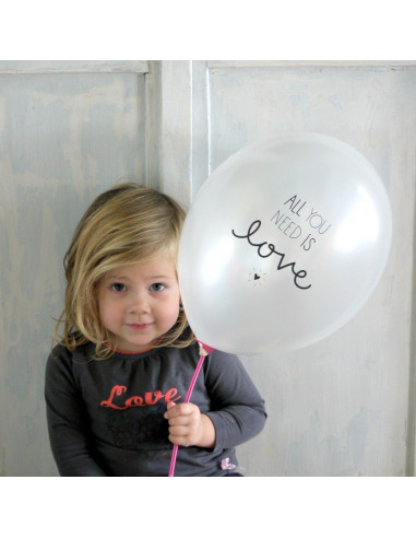Pack de ballons "all you need is love" A little Lovely Company