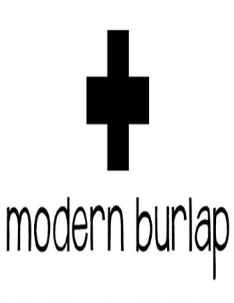 Modern burlap